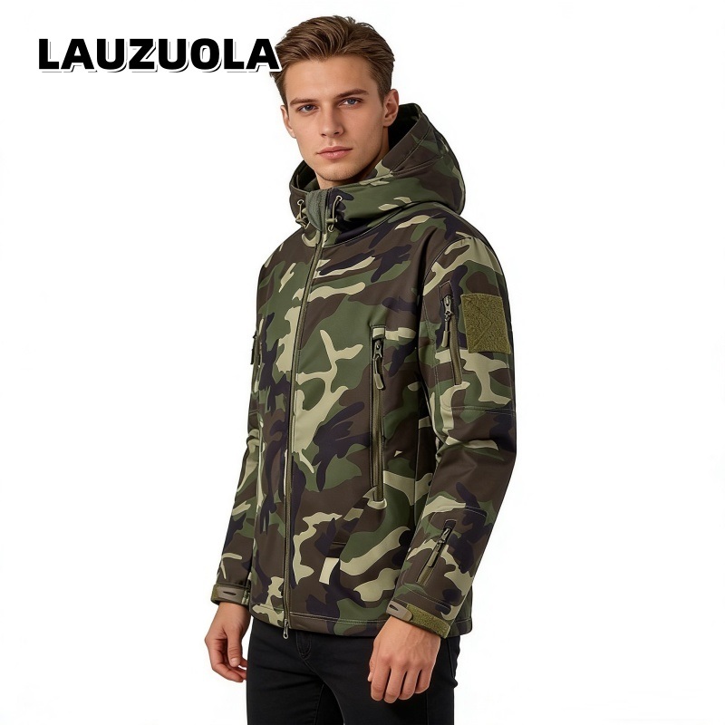 Outdoor Hunting Hoodie - Jaket Kamuflase Pria Tahan Air 2026