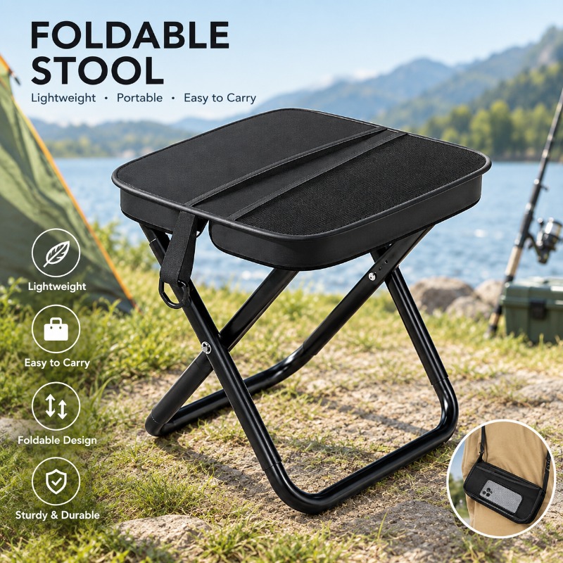 Outdoor Hunting Chair - Kursi Lipat Ringan, Tas Selempang, Kursi