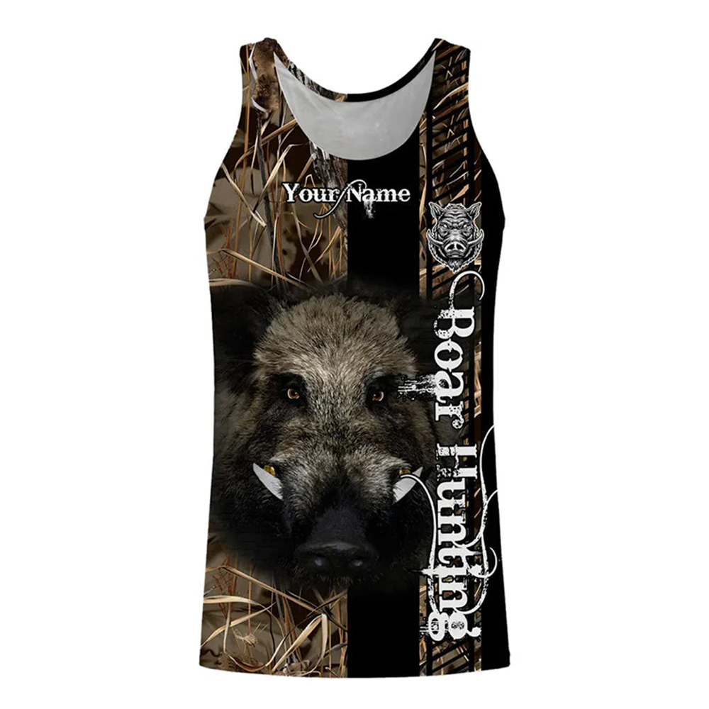 Outdoor Hunting Dog Names - Kaos Tank Top 3D Print Tanpa
