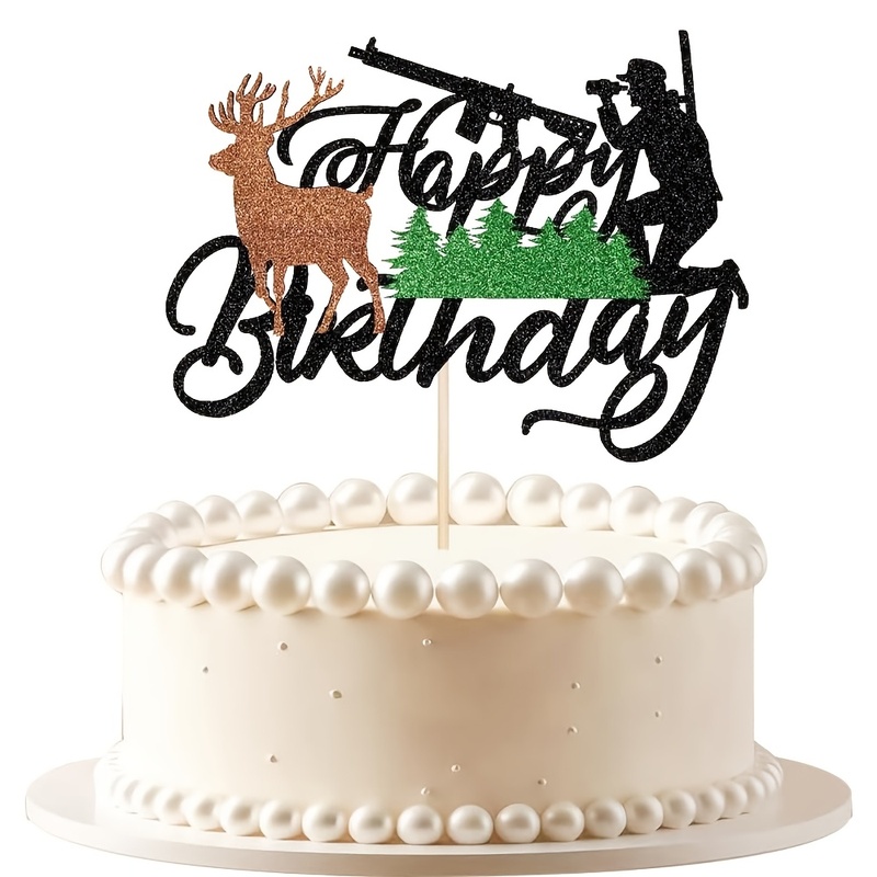 Outdoor Hunting Events - Hiasan Kue Ulang Tahun Bertema Berburu,