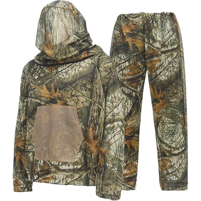 Outdoor Hunting Hoodie - Set Hoodie Anti-Nyamuk untuk Memancing dan