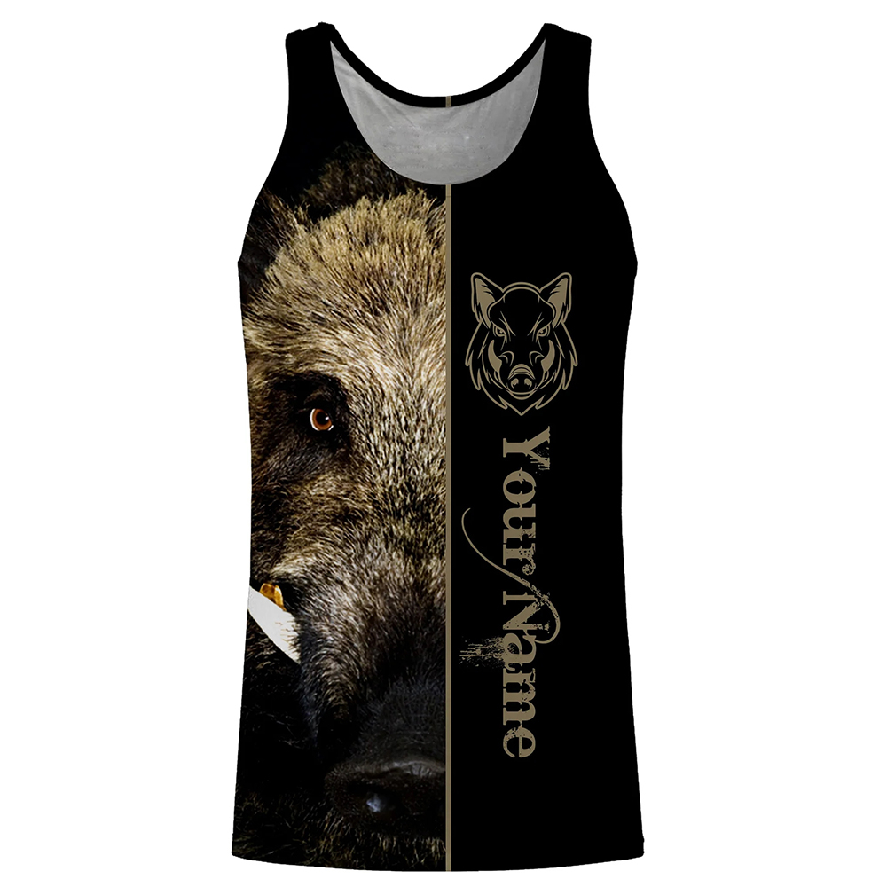 Outdoor Hunting Dog Names - Kaos Tank Top 3D Print Tanpa