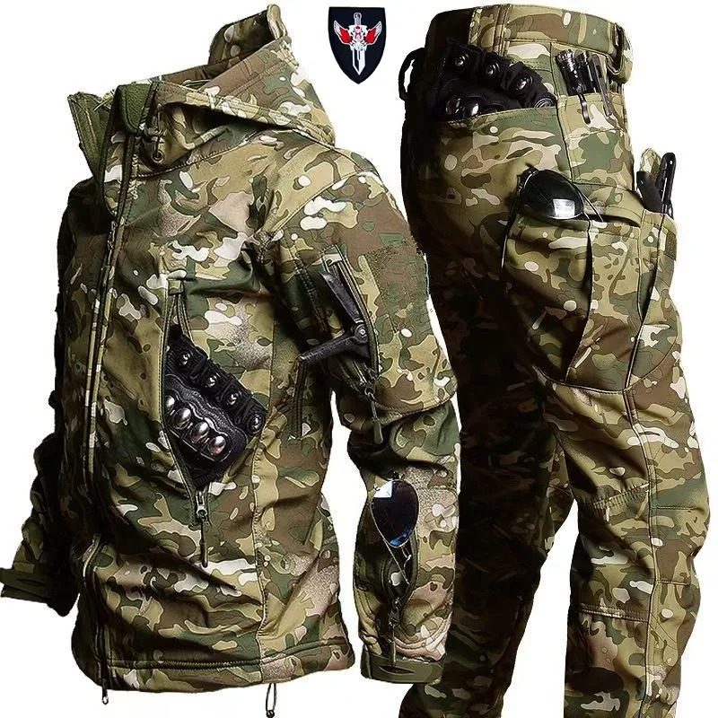 Jaket Kamuflase Soft Shell Pri - Outdoor Hunting Hoodie ulasan dan harga