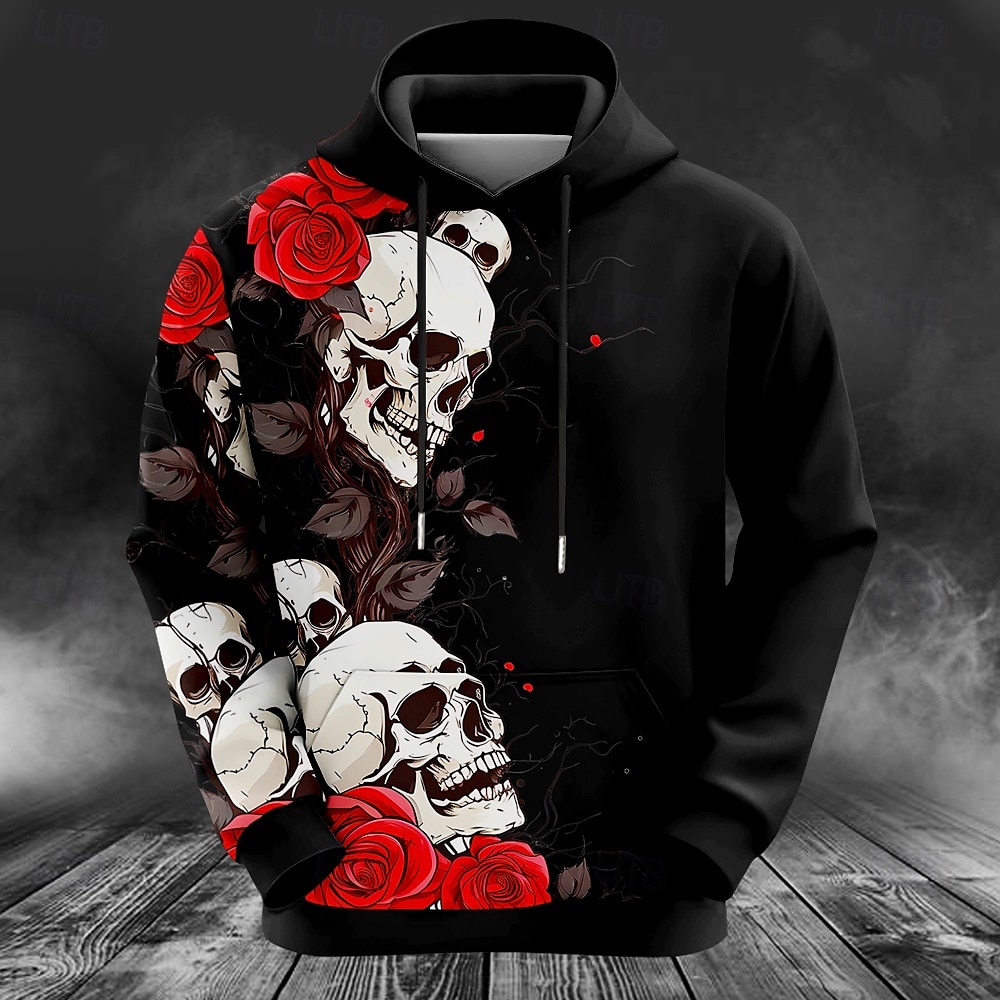 Hoodie Pria Motif Rusa, Sweats - Outdoor Hunting Hoodie ulasan dan harga