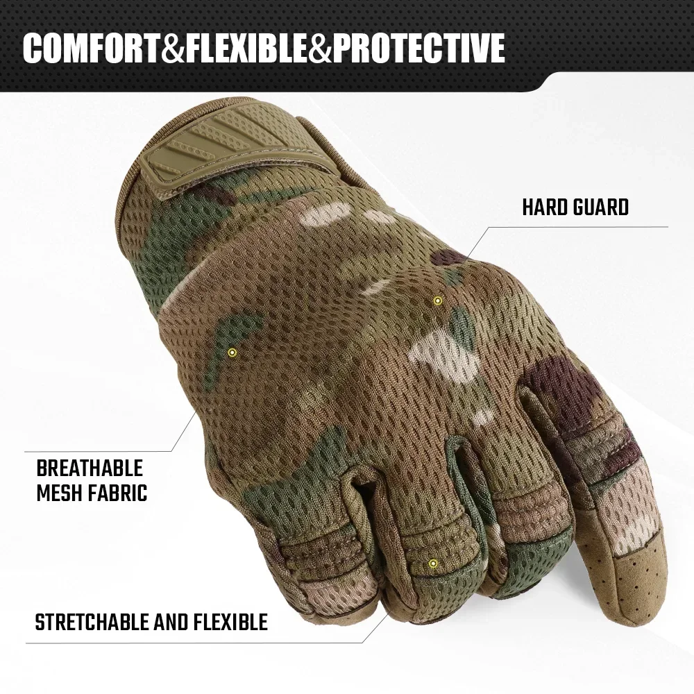 Camo sarung tangan layar sentu - Outdoor Hunting Gloves ulasan dan harga