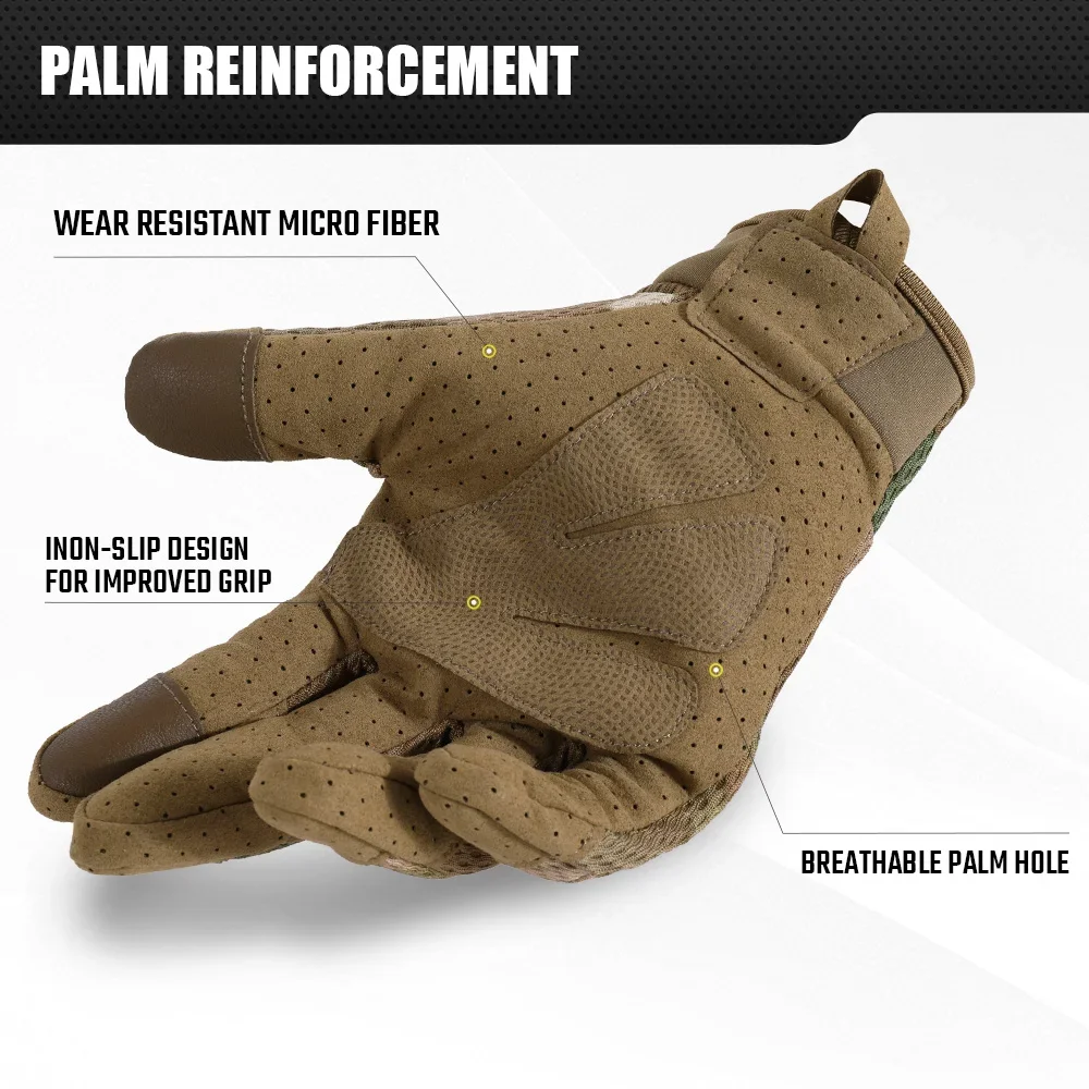 Camo sarung tangan layar sentu - Outdoor Hunting Gloves ulasan dan harga