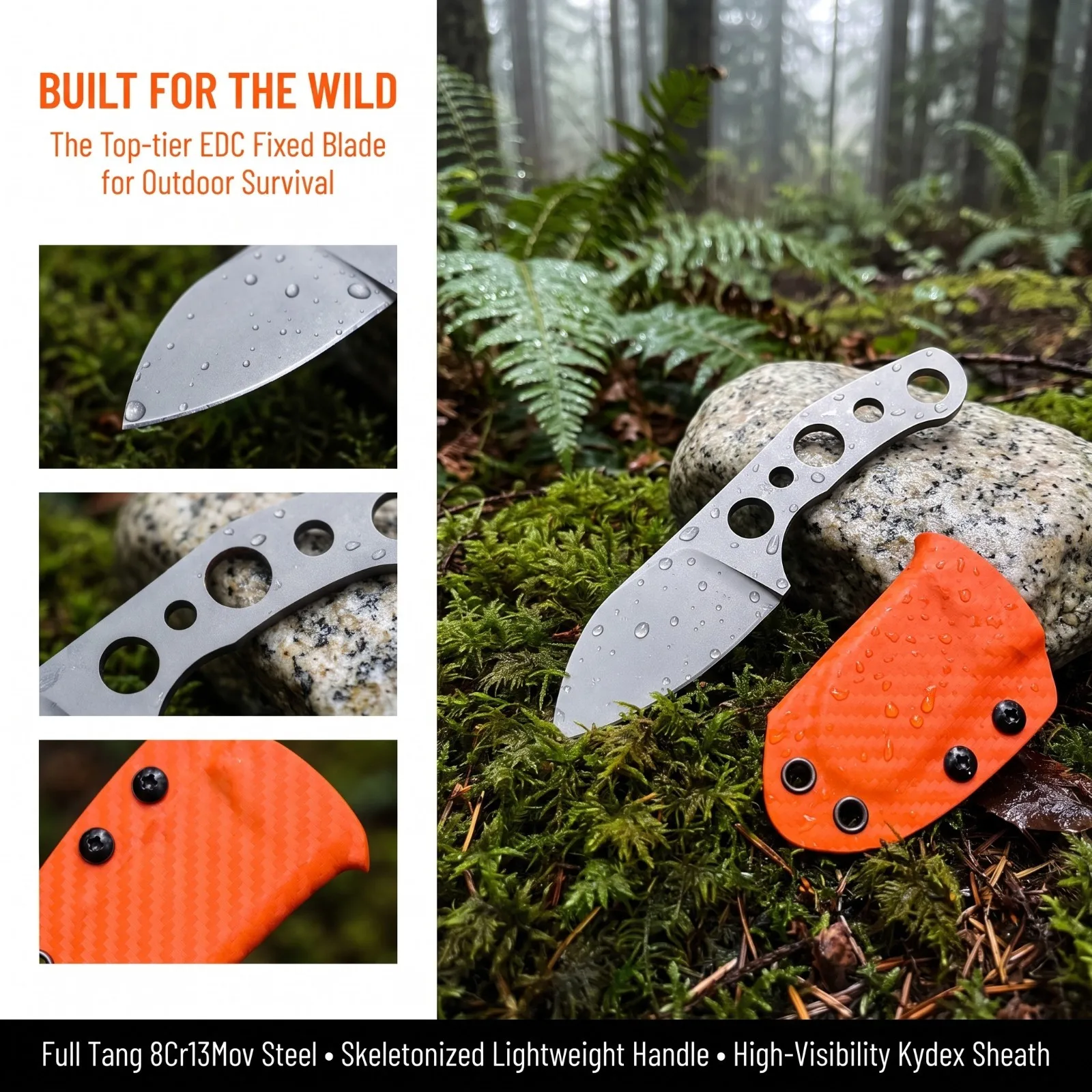 Pisau Fixed Blade EDC Baja Tah - Knife Hunting Fixed Blade ulasan dan harga