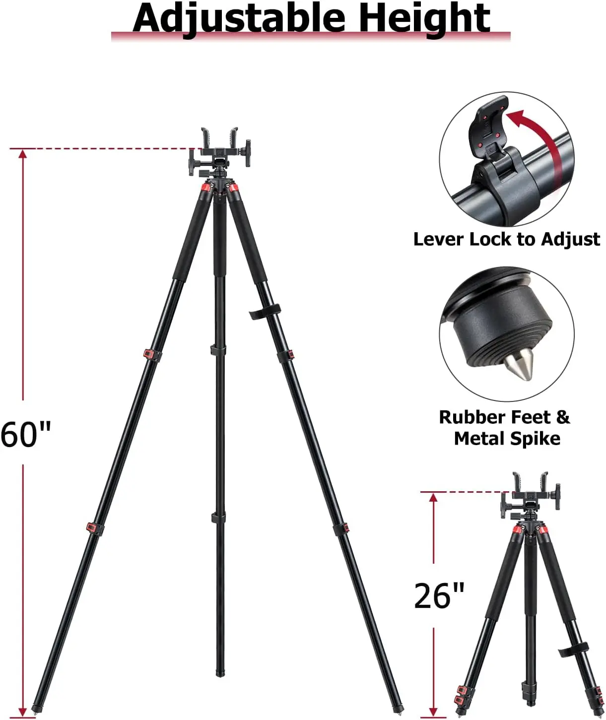 Tripod Rangka Serat Karbon Rin - Outdoor Hunting Tv ulasan dan harga